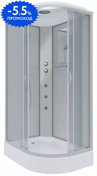 

Душевая кабина «Niagara» NG-3312-14LG 120/80 низкий поддон матовая/белая с гидромассажем левая