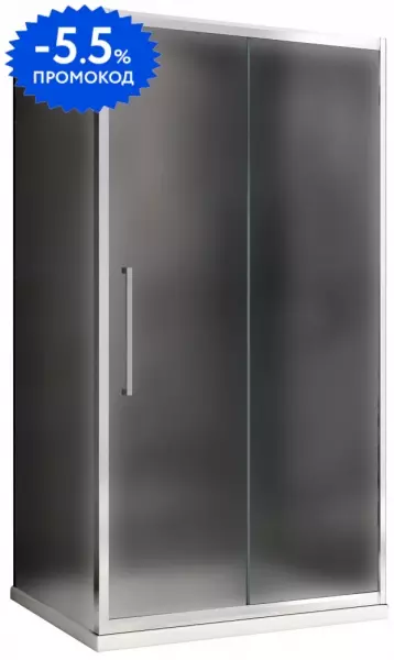

Душевой угол-ограждение «Abber» Schwarzer Diamant AG30150MH-S70M 150/70 прямоугольный матовый/хром без поддона универсальный