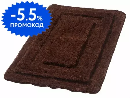 

Коврик для ванной «Ridder» Juwel 758308 90/60 полиэстер бежевый/коричневый