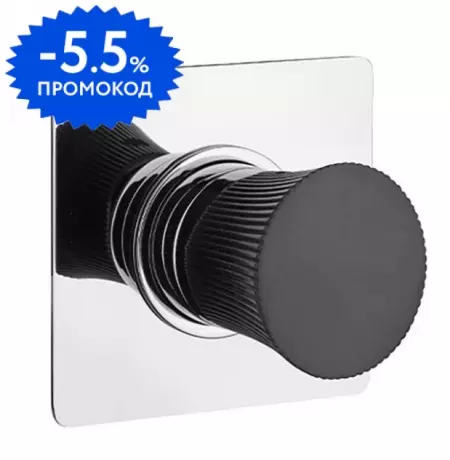 

Смеситель для душа «Paini» Domus 18CR690PZ хром/чёрный матовый