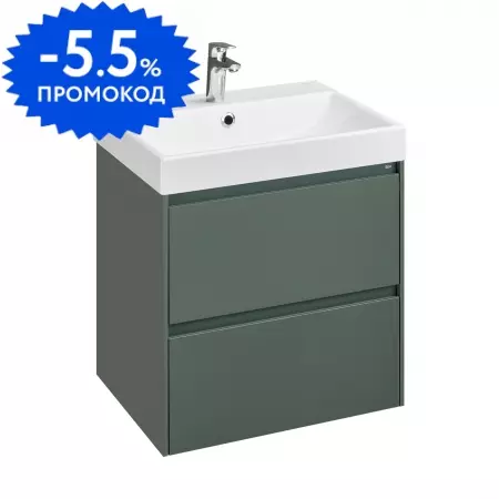 

Тумба с раковиной «Roca» Ona 60 (Ona 60/46) подвесная зелёный матовый