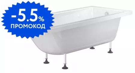

Ванна из литьевого мрамора «Фэма» Виктория 160/70 с ножками без сифона белая