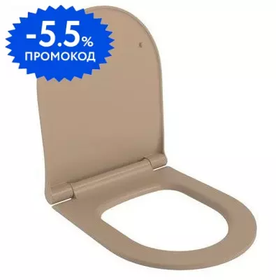

Сиденье для унитаза «Ambassador» Nord 132T20501S ультратонкое дюропласт с микролифтом темно-бежевый