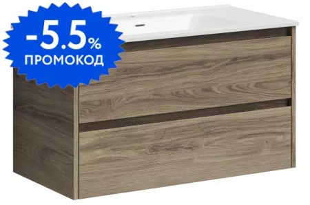 

Тумба с раковиной «Sancos» Libra 90 (Element 91/46) подвесная дуб чарльстон