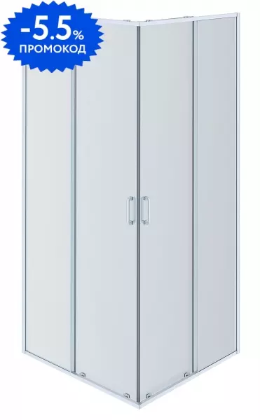 

Душевой угол-ограждение «Aquatek» AQ ARI KV09020CH 90/90 прозрачный/хром квадратный без поддона универсальный