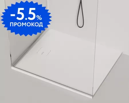 

Душевой поддон «Salini» Oasi 120325M 120/100 низкий из литьевого мрамора прямоугольный с сифоном белый матовый