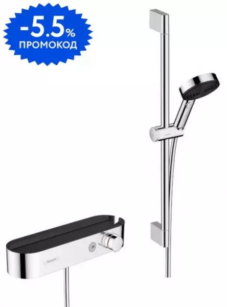 

Смеситель для душа «Hansgrohe» Pulsify Select Relaxation 24260000 с термостатом хром
