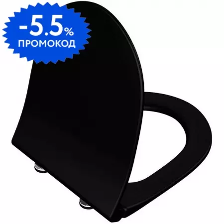 

Сиденье для унитаза «Vitra» Sento 120-083-009 дюропласт с микролифтом черное