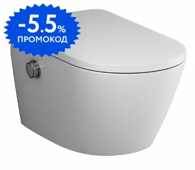

Подвесной унитаз безободковый «Am.Pm» Sensation TouchReel CCC301700SC белый с сиденьем с микролифтом