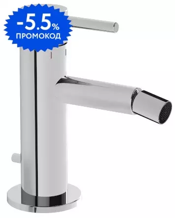 

Смеситель для биде «Vitra» Origin A42559 с донным клапаном хром