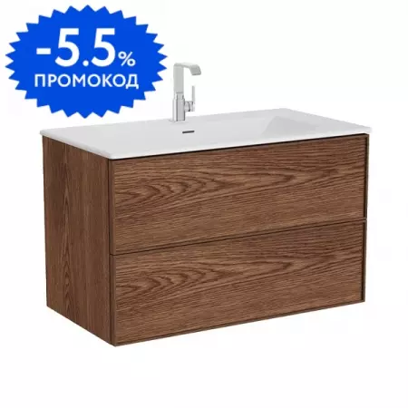 

Тумба с раковиной «Vitra» Metropol Edge 100 подвесная ореховое дерево