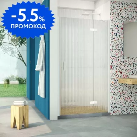 

Душевая дверь «Vegas Glass» AFP Retta 120/199,5 Moru/белая правая