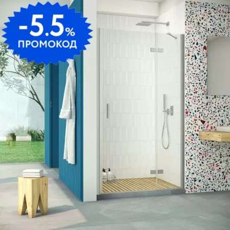 

Душевая дверь «Vegas Glass» AFP Retta 120/199,5 прозрачная/матовый хром правая