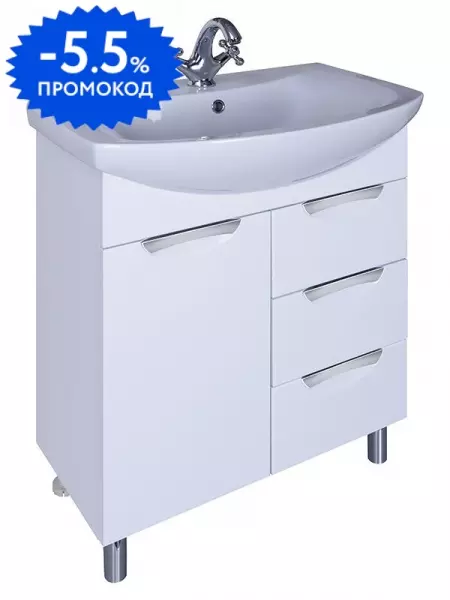 

Тумба с раковиной «ASB-Mebel» Мессина 70 (Балтика 70) белая