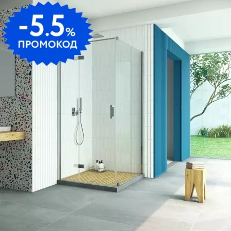 

Душевой угол-ограждение «Vegas Glass» AFP-Fis Retta 120/90 прозрачный/глянцевый хром без поддона левый