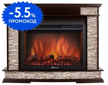 

Портал «Firelight» Scala 30 камень сланец скалистый бурый/тёмный дуб