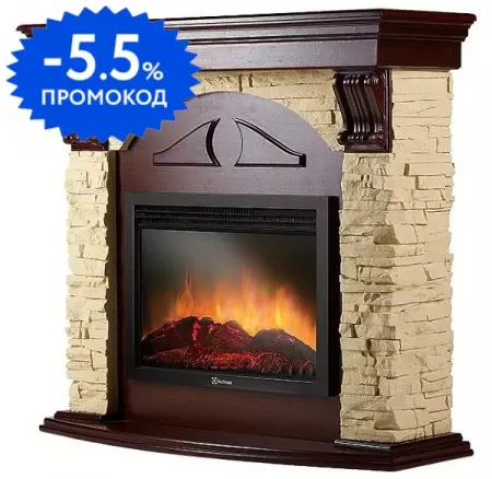 

Портал «Firelight» Torre 25S камень слоновая кость/темный дуб