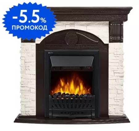 

Портал «Firelight» Torre Classic камень белый/ венге, Сланец белый