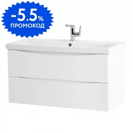 

Тумба с раковиной «Belbagno» Marino 80 (BB-0322-80-LVB) подвесная Bianco Opaco