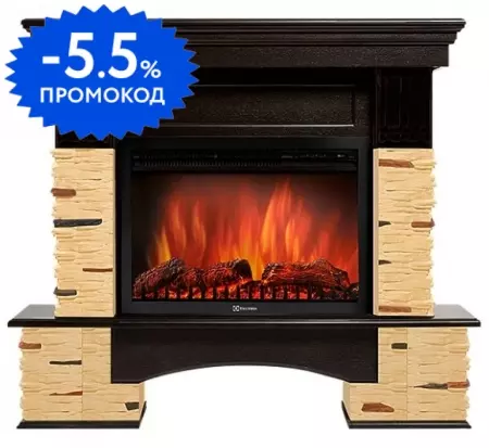 

Портал «Firelight» Pietra Nuovo 25 сланец натуральный/темный дуб