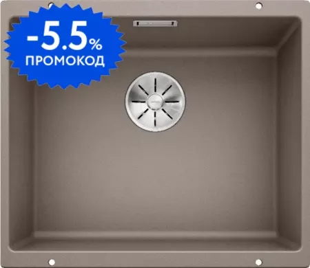

Мойка для кухни «Blanco» Subline 500-U 53/46 искусственный камень серый беж