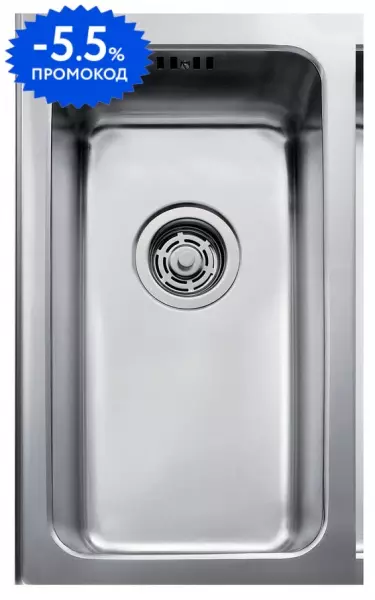 

Мойка для кухни «Teka» BEF 15.38 F POLISHED 21/43 нержавеющая сталь нержавеющая сталь