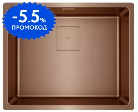 

Мойка для кухни «Teka» Flexlinea RS15 50.40 PVD Copper 54/44 нержавеющая сталь медь