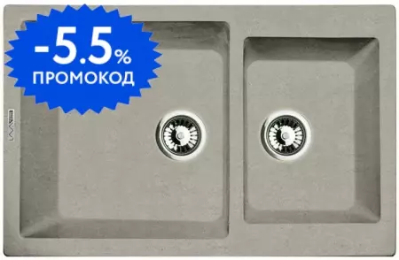 

Мойка для кухни «Lava» D3.SCA 78/49 искусственный камень scandic универсальная