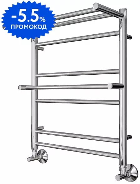 

Водяной полотенцесушитель «Aquatek» Альфа П7 AQ RRP0760CH 50/60 без комплектующих хром с полкой