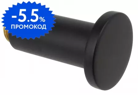 

Крючок «Aquatek» Вега AQ4001MB на стену чёрный матовый