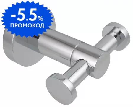 

Двойной крючок «Aquatek» Вега AQ4002CR на стену хром