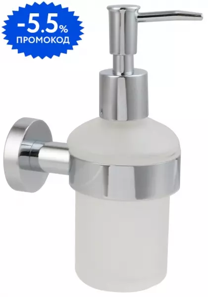 

Дозатор для мыла «Aquatek» Вега AQ4005CR на стену хром/белый