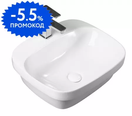 

Раковина «Aquatek» Амадео 60/42 AQ5042-00 фарфоровая белый