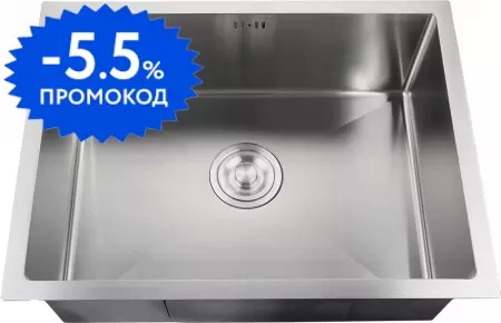 

Мойка для кухни «GranFest» GF-5344 53/44 нержавеющая сталь нержавеющая сталь