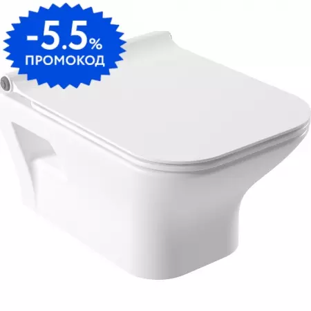 

Подвесной унитаз «Serel» NT10SL Nita белый с сиденьем дюропласт с микролифтом белое