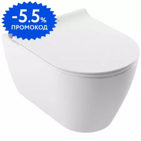 

Подвесной унитаз «Serel» SP26SL Sapphire белый с сиденьем дюропласт с микролифтом белое