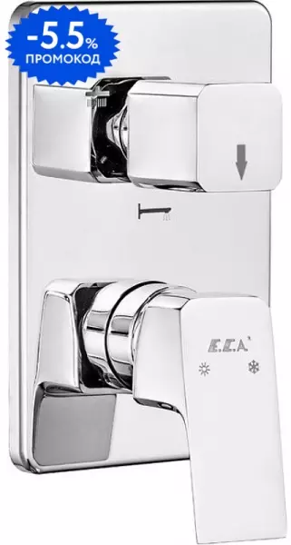 

Внешняя часть смесителя «E.C.A.» Tiera 102167305EX-K 3 режима хром