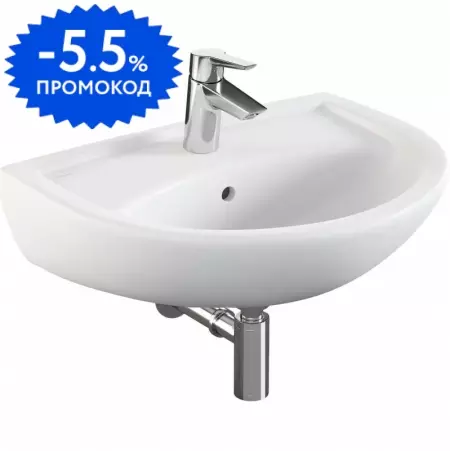 

Раковина «Norm» Fit 55/41 фарфоровая белая