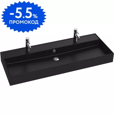 

Раковина «Jacob Delafon» Vivienne 121/46 EXBK112-NGM фарфоровая черная