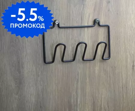 

Тройной крючок «Proffero» П21338 на стену чёрный муар