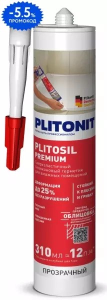 

Герметик силиконовый «Plitonit» PlitoSil Premium прозрачный