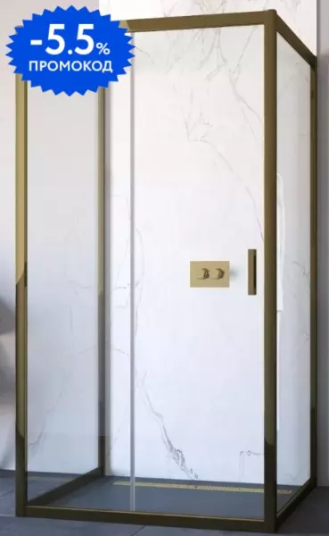 

Душевой угол-ограждение «Vegas Glass» ZP-U TUR Novo 120/90 прозрачный/бронза без поддона универсальный