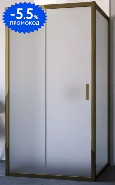 

Душевой угол-ограждение «Vegas Glass» ZP-U TUR Novo 120/100 сатин/бронза без поддона универсальный