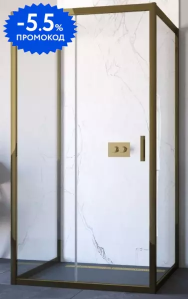 

Душевой угол-ограждение «Vegas Glass» ZP-U TUR Novo 120/100 Crystal vision/бронза без поддона универсальный