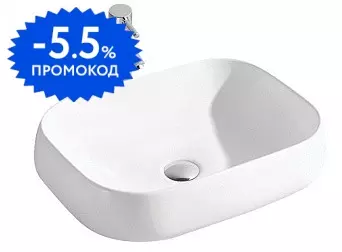 

Раковина «Aquatek» 56/42 AQ5526-MW фарфоровая белая матовая