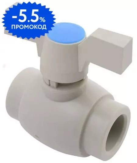 

Кран шаровой полипропилен магистральный «AlcaPipe» Aqua AB271025100 D25