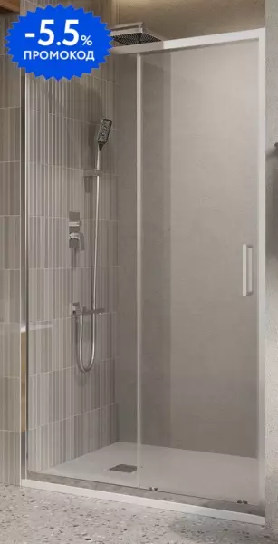 

Душевая дверь «Belbagno» LUCE-BF-1-120-C-Cr 120/195 прозрачная/хром