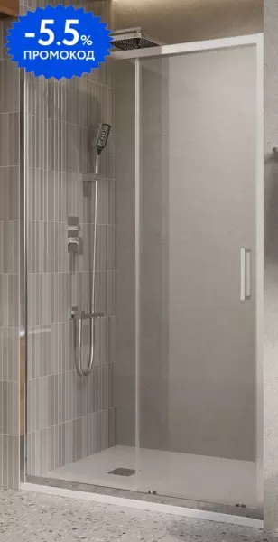 

Душевая дверь «Belbagno» LUCE-BF-1-130-C-Cr 130/195 прозрачная/хром