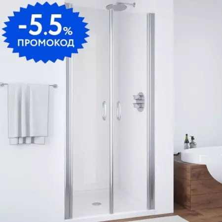 

Душевая дверь «Vegas Glass» E2P 75/189 crystalvision/глянцевый хром универсальная