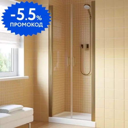 

Душевая дверь «Vegas Glass» E2P Lux 110/199,5 прозрачная/бронза универсальная